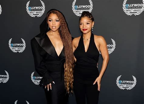 chloe and halle sister|Halle Bailey's Pregnancy Was 'Best Kept Secret Ever,' .